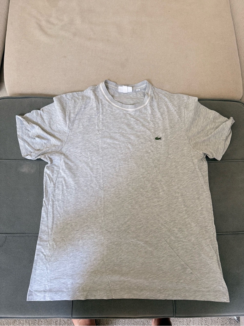 Lacoste Regular Fit Gray Shirt Men's Size L